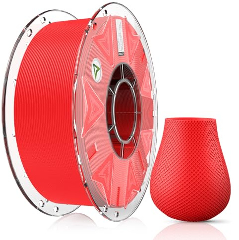 Creality PLA-Filament, Hyper PLA RFID 3D-Druckerfilament, hohe Geschwindigkeit 30–600 mm/s, 1 kg (2,2 lbs) Spulenfilament unterstützt CFS, passend für K2 Plus Combo und die meisten 3D-Drucker, Rot