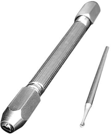 LOVIVER Draht runder Bit Tassen Burr Legierung Form Enden von Perlendraht Hobbys Drahtwerkzeug mit Griffdrahtverdrehungswerkzeugen, 0.9 Mm