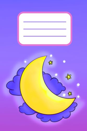 Lavender Twilight Petals: A Celestial-Themed Purple Notebook with Moon and Stars for Writing, Journaling, and Reflection
