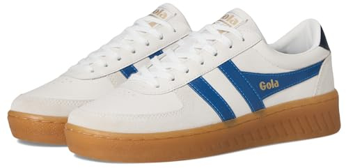 Gola Women's Grandslam Elite Sneaker, White/Sapphire/Navy/Gum, 6.5