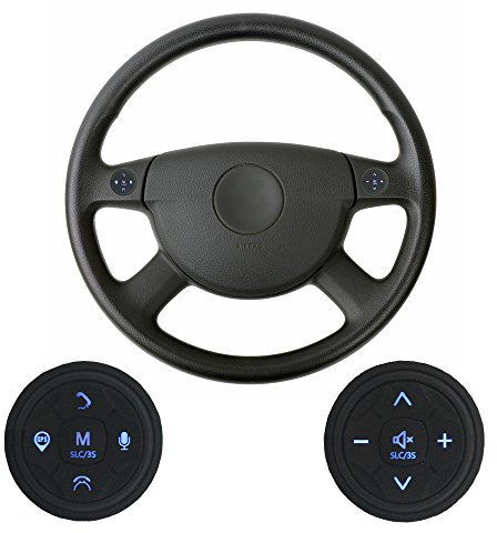 XISEDO Steering Wheel Control Buttons 10 Chiavi Tasti di comando del Volante Pulsanti Esterni Wireless per Autoradio, Navigatore GPS, Lettore DVD