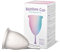 Rainbow Cup, Coppetta Mestruale Made in Italy in Silicone Medicale Senza Lattice e Additivi, Comoda, Ecologica, Sicura, in più Varianti, Coppetta Mestruale Morbida, Trasparente, Taglia 1