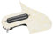 Mandolinen Pickup Pickguard, Dual Rail Mandolinen Pickguard mit vorverdrahtetem Pickup A500k B500k Potentiometer(Gelb) Spielzubehör