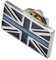 Thin Blue Line Union Jack UK GB Metal Tie Pin Lapel Badge