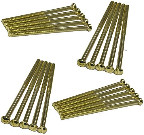 75mm Brass Electrical Screws Long Electrical Socket Switch Screw (pack of 20)