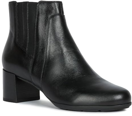 Geox D New Annya Mid B, Botines para Mujer, Negro (Black), 42 EU