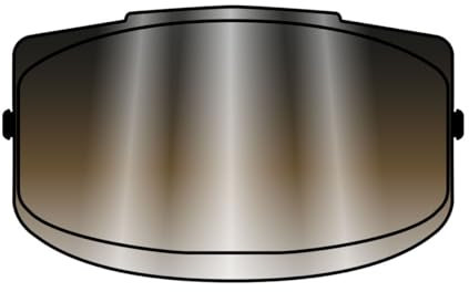 Airoh Visiera Argento/Visor Commander Silver Mirror