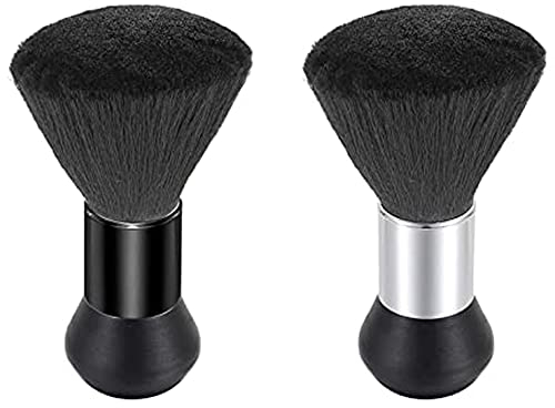 2Pcs Brosse Plumeau pour le Cou Cheveux,Brosse de Coiffeur Professionnelle Nettoyage Coupe de Cheveux Plumeau Brosse Brushing pour le Cou de Barbier,pour Salon de Coiffure Nettoyage