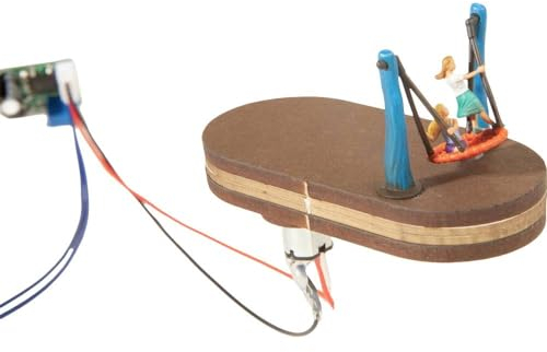 NOCH® Micro-Motion Vogelnestschaukel, bewegliche Spielplatz-Szene, für Kindheitserinnerungen im Maßstab 1:87 (H0)