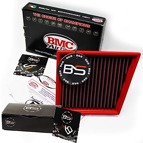 B&S Kit Filtro Aria Sportivo Aspirazione Rigenerabile Lavabile FB574/20 con Profumatore Interni