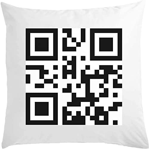 FCK Off QR Dictionary Code Weißes Kissen 40x40cm mit Füllung Weiß One Size