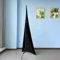 Trimming Shop Black Single Sided Stretch Tripod Speaker DJ Stand Cover for Birthdays, Weddings, Reception, Banquets, Parties, Special Events, Washable, 2pcs