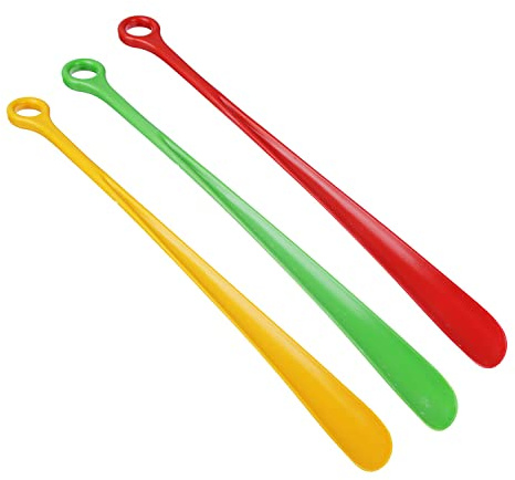 S & S PRODUCTS Plastic Shoe Horn – Durable Long Handle Shoe Helper for Men, Women & Kids, Easy Slip-On Dressing Aid for Boots & Shoes 28cm