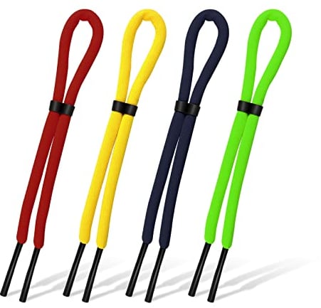KINBOM 4 Pcs 26 inch Floating Sunglasses Strap, Adjustable Sunglasses Retainer Anti-Lost Eyeglass Straps for Water Sports Boating Kayaking Surfing Men Women