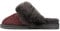 Hollert Damen Lammfell Hausschuhe Burgund Puschen Pantoffeln echt Merino Schaffell Echtleder super warm und bequem Größe 39 EU