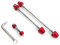 ONIPAX Fahrrad-Diebstahlsicherung, Spieß, 7 Lobe, Fahrrad-Radnabe, sicheres Binderschrauben-Set mit Schlüssel