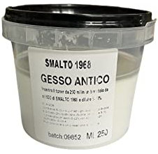 Pittura Shabby Chic Vintage finitura satinata - Smalto 1968 Vernice acrilico ad acqua inodore per Mobili, legno, ferro, piastrelle e supporti difficili 500 ml vari colori Duriplastic (Gesso Antico)