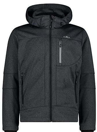 CMP Herren Softshelljacke Asphalt Mel.-Nero 52