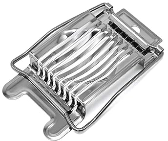 JOCXZI 1 pcs Cortador de Acero Inoxidable-para Huevos Cocidos,Pelador de Huevos Cocidos Cortador de Huevos Cocidos,para Huevos, Kiwi, Fresas, Alimentos Blandos