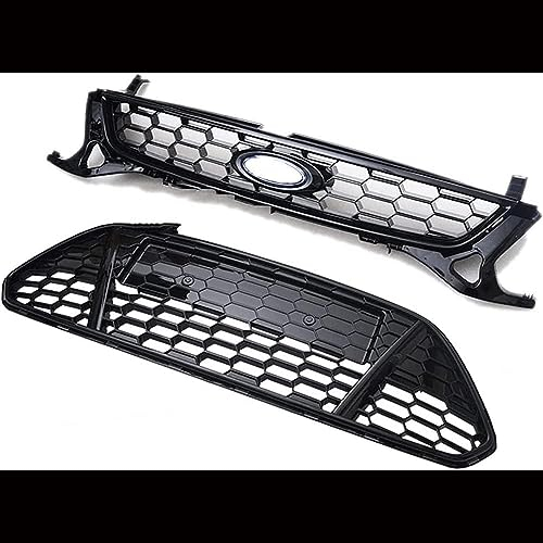 FURLOU Auto Front Kühlergrille für Ford Mondeo MK4 2011 2012 2013, Frontstoßstange Radiator Kühlergrille, Mittelnetz Grilles Racing Grill, Auto Styling Zubehör