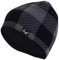 Wasserdichte Unisex Beanie Mütze für Damen & Herren - Warme Wintermütze mit Weichem Fleecefutter in Ideal zum Laufen, Skifahren, Snowboarden. (DE/NL/SE/PL, Alpha JASPO, Einheitsgröße, Schwarz - Grau)
