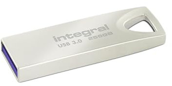 Integral 256GB USB Memory 3.2 Gen 1 Flash Drive Fusion Metal Casing up to 110MB/s