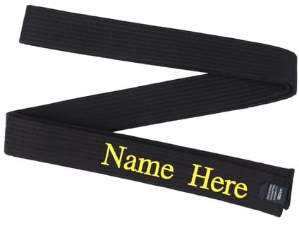 Dinikally Personalisierter Stickerei-Namensgürtel für Karate-Kampfsportgürtel, Taekwondo, Judo, BJJ (1pcs)