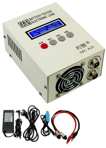 Batterietester, EBC-A20 Batteriekapazitätstester mit Ladegerät, für Lithium/Blei-Säure Batterie Profi Kapazität Tester