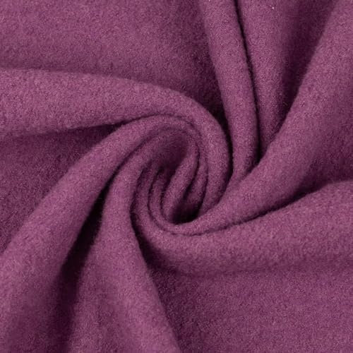 Wollwalk Walkstoff | 100% Schurwolle | für Bekleidung | Trachtenstoff | Meterware | ab 50 cm (beere)