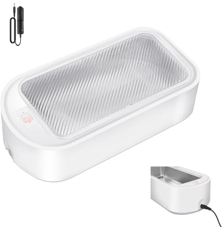 Ultraschallreinigungsgerät Ultraschallreiniger 650ML, 40W Edelstahl Ultraschallgerät, 48KHz Ultraschallbad Reinigung für Schmuck, Brillen, Uhren, Zahnprothesen, Kleinteilen, Ultrasonic Cleaner