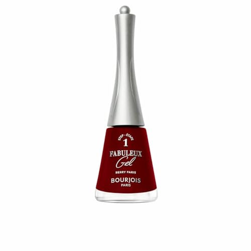Bourjois Vernis à ongles Fabuleux Gel, 340, Berry Paris, vernis à ongles à effet gel, texture Jellygloss et fini brillant longue durée, formule vegan, résultats professionnels à la maison, 9 ml