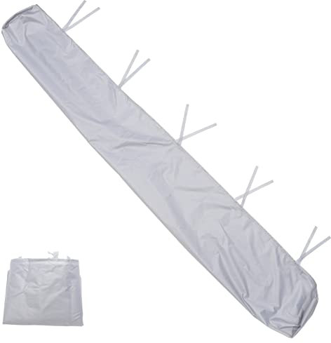 BESPORTBLE Toldo para Césped Cubierta de Tela Oxford Cubierta para Patio Exterior 2 M Color Gris