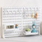 SCBTGKLN Clamp-on Desk Pegboard, Privacy Panel for Office, Pegboard Display, Desk Accessories for Office Gaming Home, No-Drill(White,60x40cm/24 x15.7)