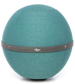 Bloon Sitzball für Büro, ergonomisch, 65 cm | Rückenschmerzen, rutschfest, schmutzabweisend & sehr robust | handgefertigt in Portugal | Farbe Lagune