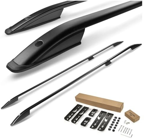 CHROMEMASTER | Dachreling Dachträger Kompatibel mit VW Multivan T6 L1 SWB KURZ 2015-2019; Zur Befestigung der Dachgepäckträger, Dachkörben, Dachboxen oder Dachfahrradträger | Konstruktion aus Alu