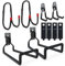 3-H Gartenschlauch Wandhalterung 10PC Set, Schlauchaufhängung Gartenschlauch Halterung Wand, Wandhaken Garage Schwerlast mit Aufbewahrungsgurt Für Schlauch Staubsauger Leiter Bügelbrett Garten Garage