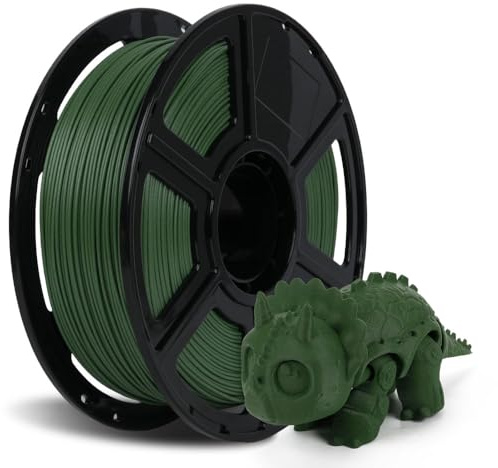 FLASHFORGE Carbon Fiber PETG Filament 1.75mm, Carbon Fiber PETG 3D Printer Filament, 1KG Spool Dimensional Accuracy +/- 0.02mm, Lightweight & Heat-Resistant & Moisture Free (Grass Green)