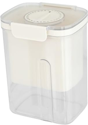 Cabilock Colador De Yogur De Inoxidable Con Filtro De Para Hacer Yogur y Leche Vegetal Para Cocina y Doméstico Color Blanco