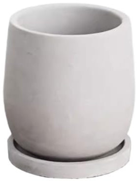 SOBOLON Maceta retro de cemento, maceta grande de ambiente simple, maceta grande para plantar flores y árboles, maceta moderna y simple