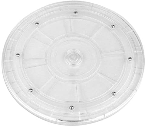 PAMINGONO Bandeja Giratoria Transparente Soporte Para Especias De Cocina Grados Rotativa Acrílico Resistente Antideslizante Fácil Limpiar Multiusos