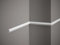 Cornice per parete Boiserie conf. da 10 mt profilo decorativo 3D in polimero duro bianco - verniciabili - Montaggio facile - Prezzo al mt Euro 3,92- asta da 2 mt(MD003)