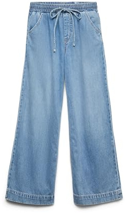 VERO MODA Female Weit geschnitten VMALLISON Mid Rise Weiter Beinschnitt Jeans