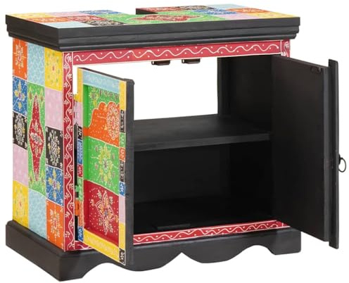 INLIFE Spülenschrank mit Tür 60 x 35 x 55 cm,Möbel,Möbelgarnituren,Badezimmermöbel-Sets,Braun,14.8 KG,4017584