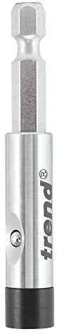 Trend Snappy 66mm One Touch Magnetic Bit Holder, 25mm Bit Retention, Centrotec Compatible, SNAP/BH/OT, Black