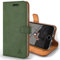 Snakehive Vintage Wallet for iPhone SE 2022/iPhone SE 2020 || Real Leather Wallet Phone Case || Genuine Leather with Viewing Stand & 3 Card Holder || Flip Folio Cover with Card Slot (Dark Green)