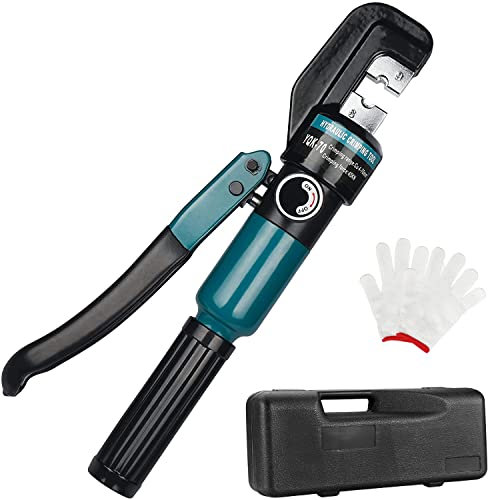 Pince à sertir hydraulique pour poignée - Kit de garde-corps de câble de pont - Pince à sertir avec 9 matrices pour raccords de garde-corps en acier inoxydable de 0,3 cm à 3/16