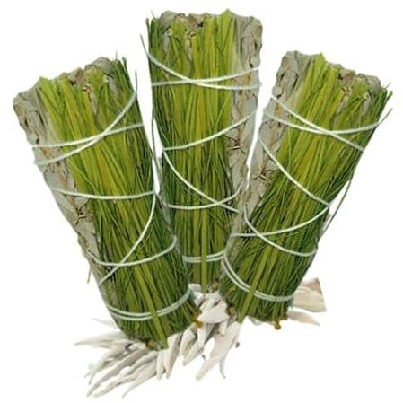 Weißer Salbei + Sweetgras Vanillegras Mariengras 3X zum räuchern 6-TLG Räucher-Set für RAUHNÄCHTE, energetische Hausreinigung. Mit Räucheranleitung, Beschreibung, Täschchen, Booklet. 82855-1