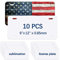 10 Pack Sublimation License Plate Blanks 6X12 x 0.65mm,Metal Aluminum Automotive Front License Plate Tag