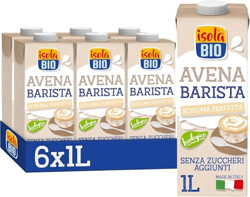 ISOLA BIO - Bebida Ecológica Vegetal de Avena Barista - Pack 6 X1L
