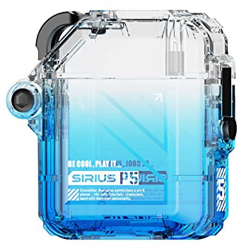 GravaStar Sirius P5 True Wireless Kopfhörer Gehäuse Blau (nur Kopfhörer Gehäuse)